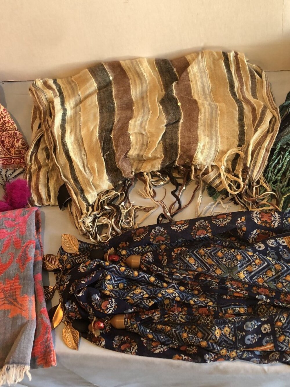 LOT of 5 Womens Scarf Scarves - Chicos, Cejan, Unbranded